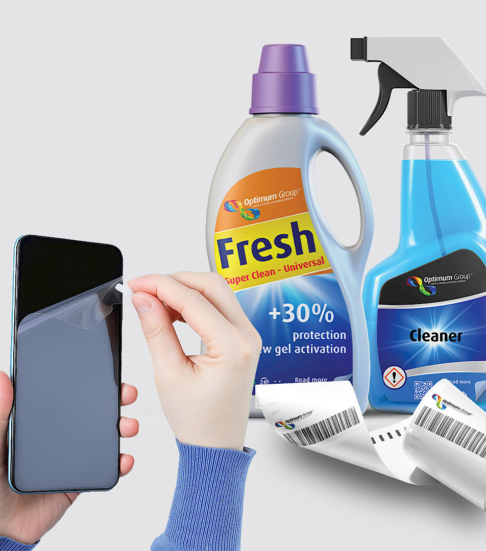 Unsere Produkte, Optimum Group™ Etiket Schiller, Etiketten, flexible Verpackungslösungen, Etikettendruckerei